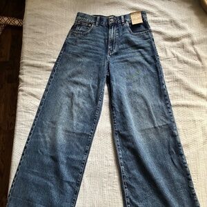 Madewell superwide leg jeans